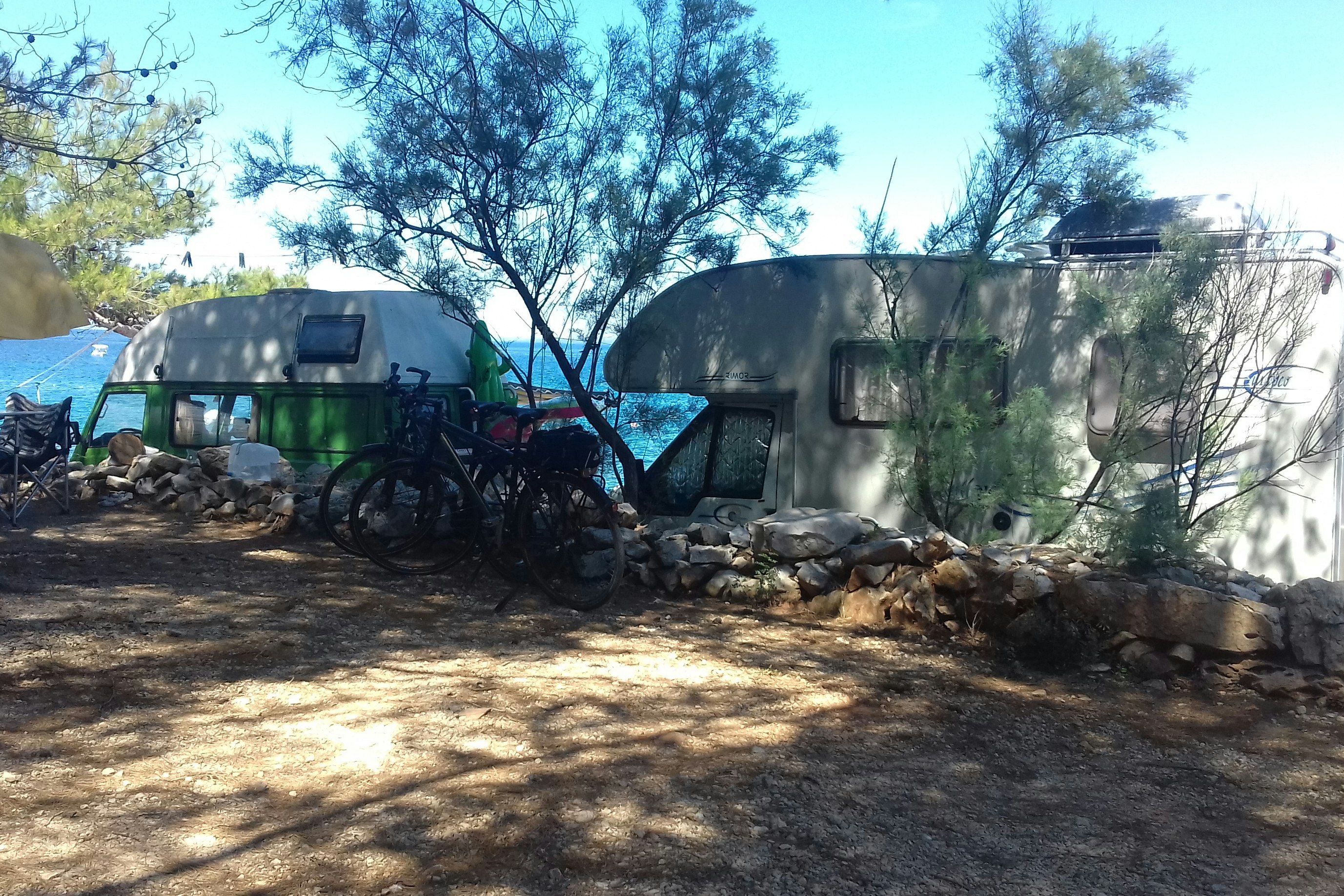 Camping Porat - Standplätze auf dem Campingplatz