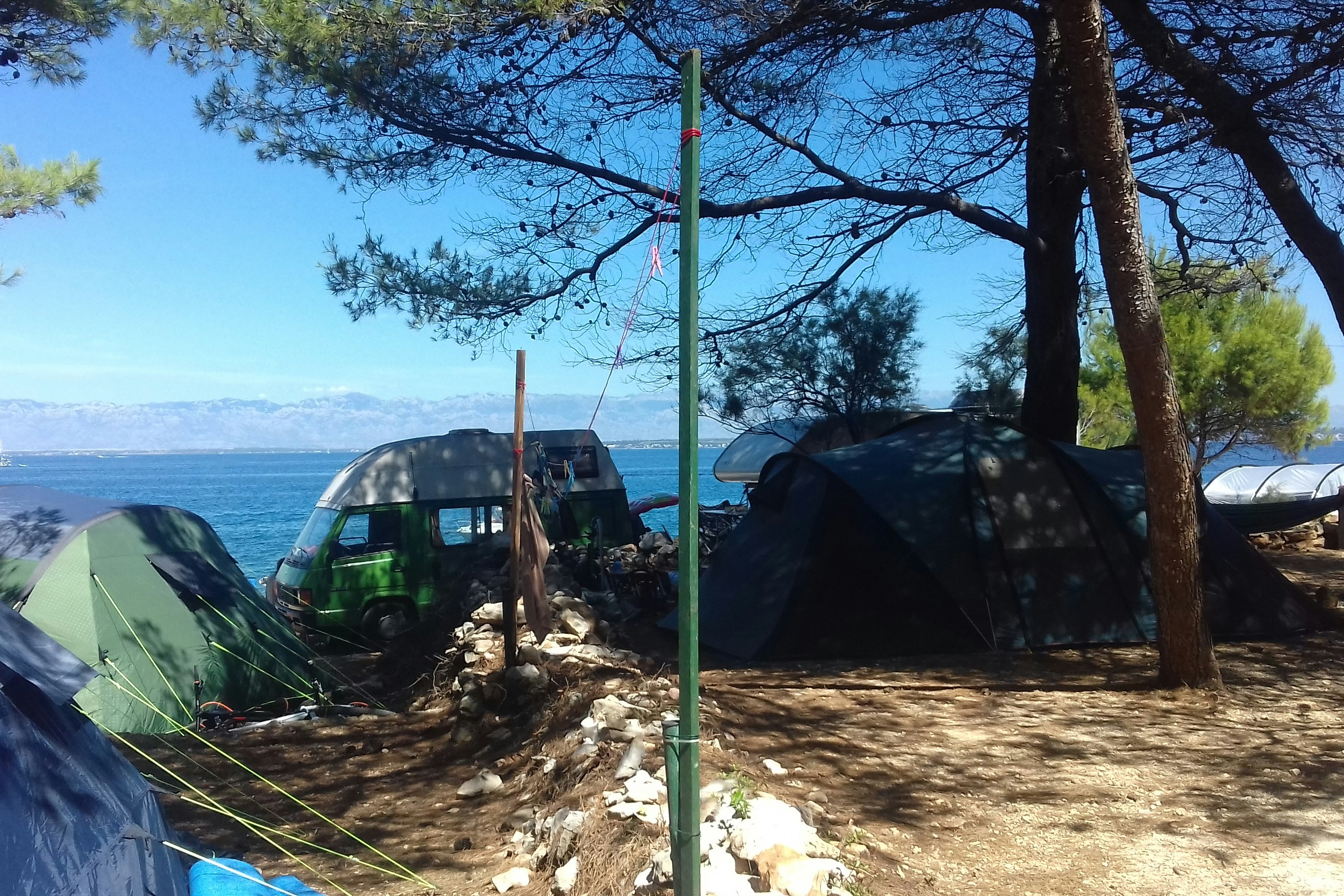 Camping Porat - Standplätze auf dem Campingplatz