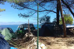 Camping Porat - Standplätze auf dem Campingplatz