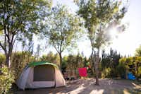 Camping Port Pothuau  -  Zeltplatz vom Campingplatz zwischen Bäumen