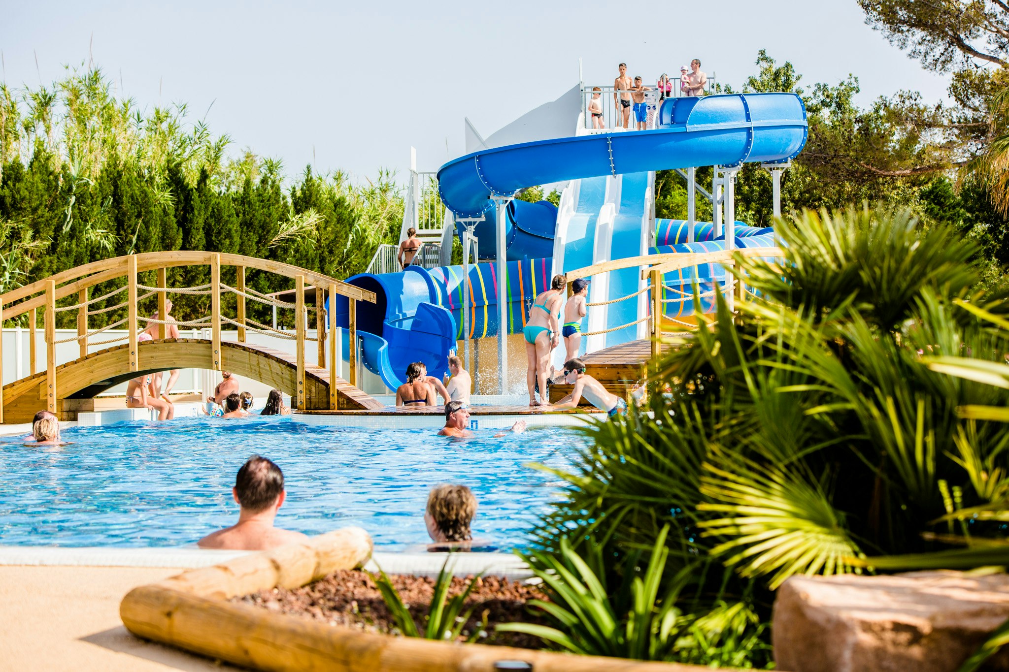 Camping Port Pothuau - Pool mit Wasserrutsche