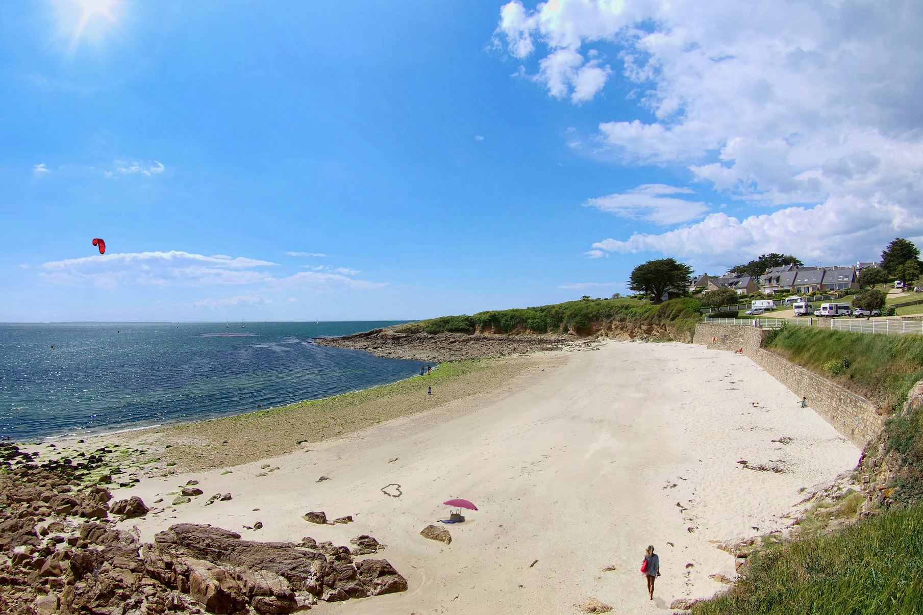 Camping Port Sable - Blick auf den Strand am Campingplatz