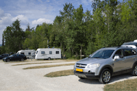 Camping Porte des Vosges - Wohnwagenstellplätze am Wald auf dem Campingplatz