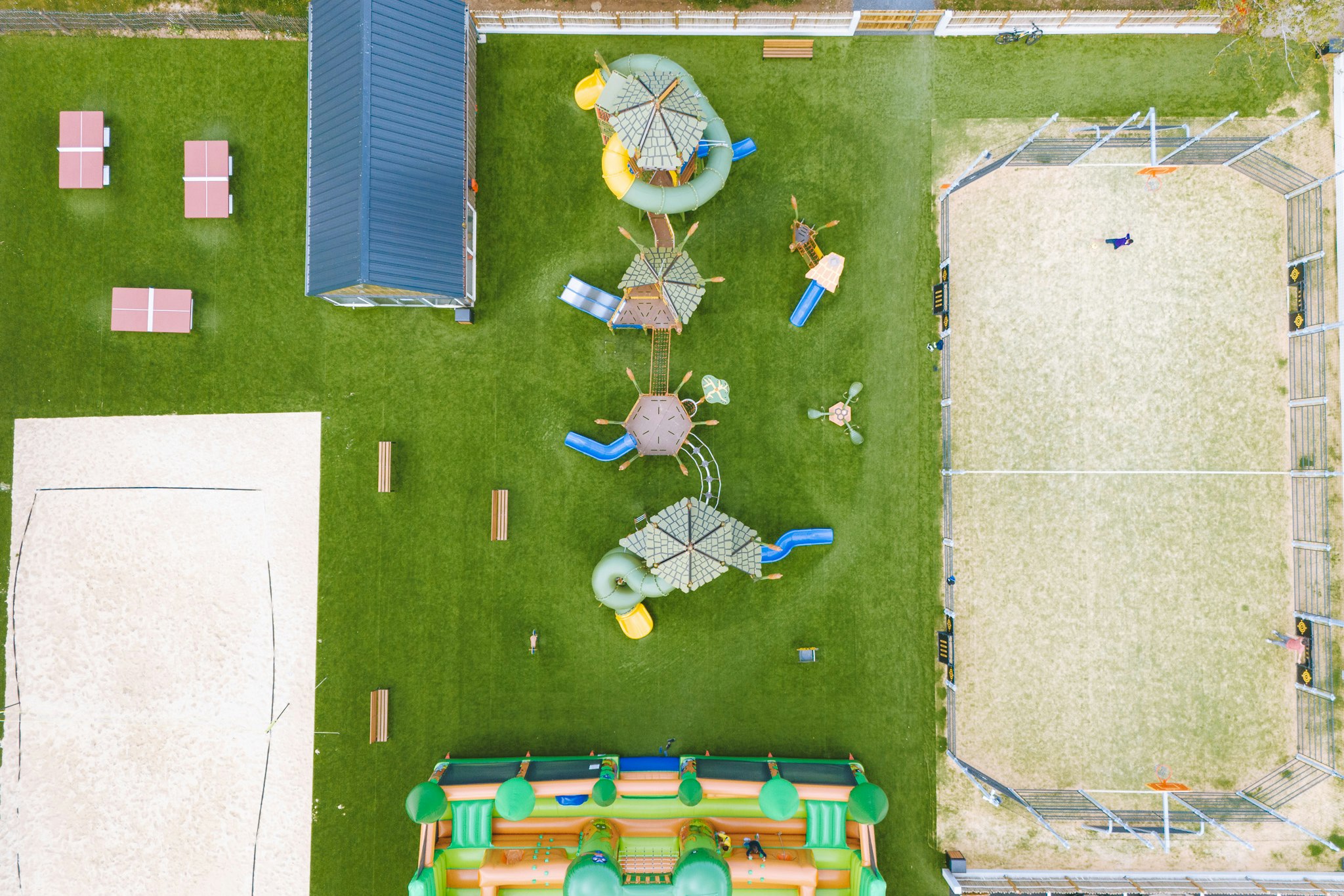 Yelloh! Village Port-land - Sportplatz aus der Vogelperspektive