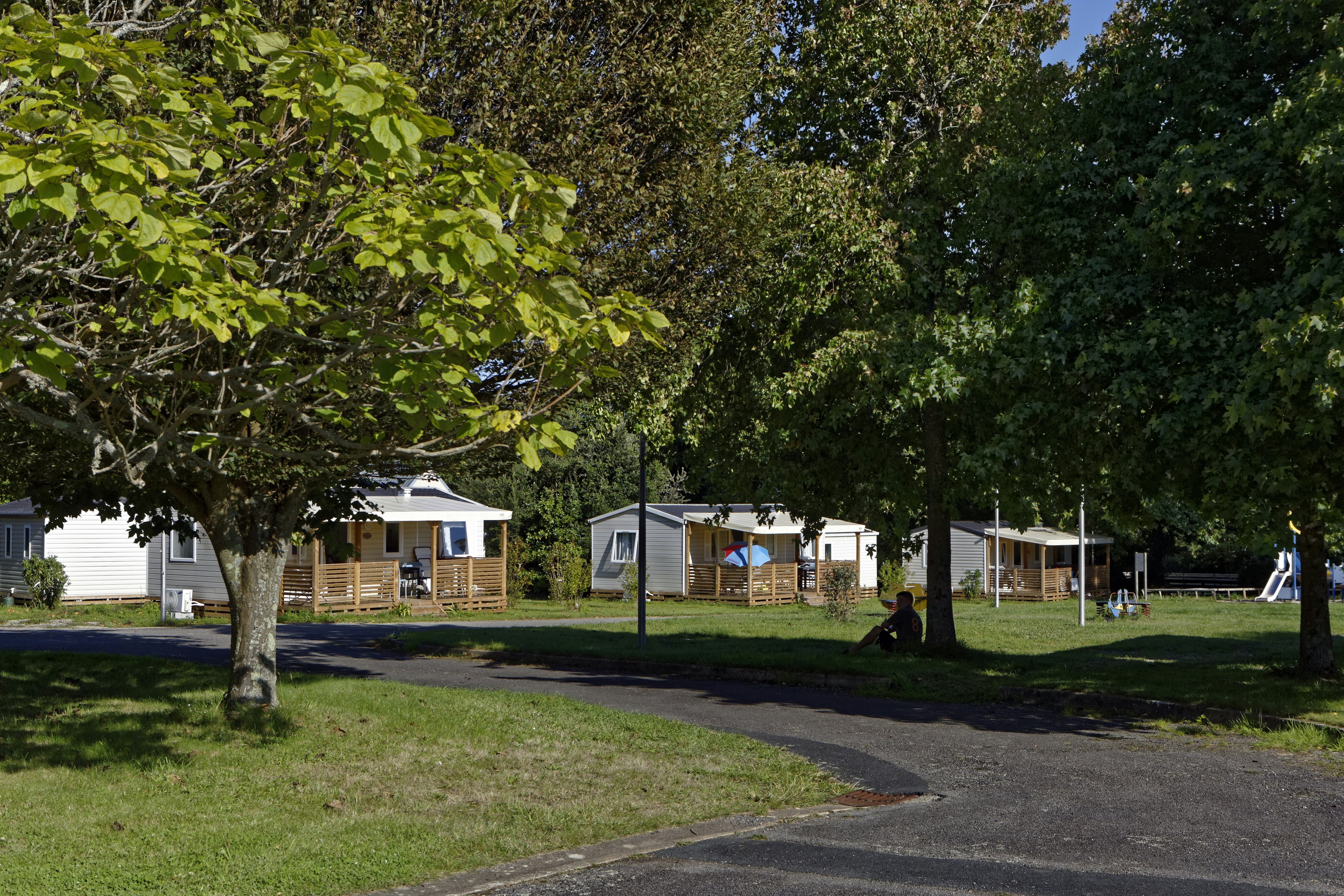 Camping Poulmic  - Mobilheime auf dem Campingplatz