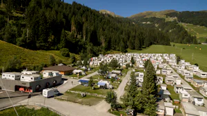 Camping Pradafenz - Übersicht auf das gesamte Campingplatz Gelände