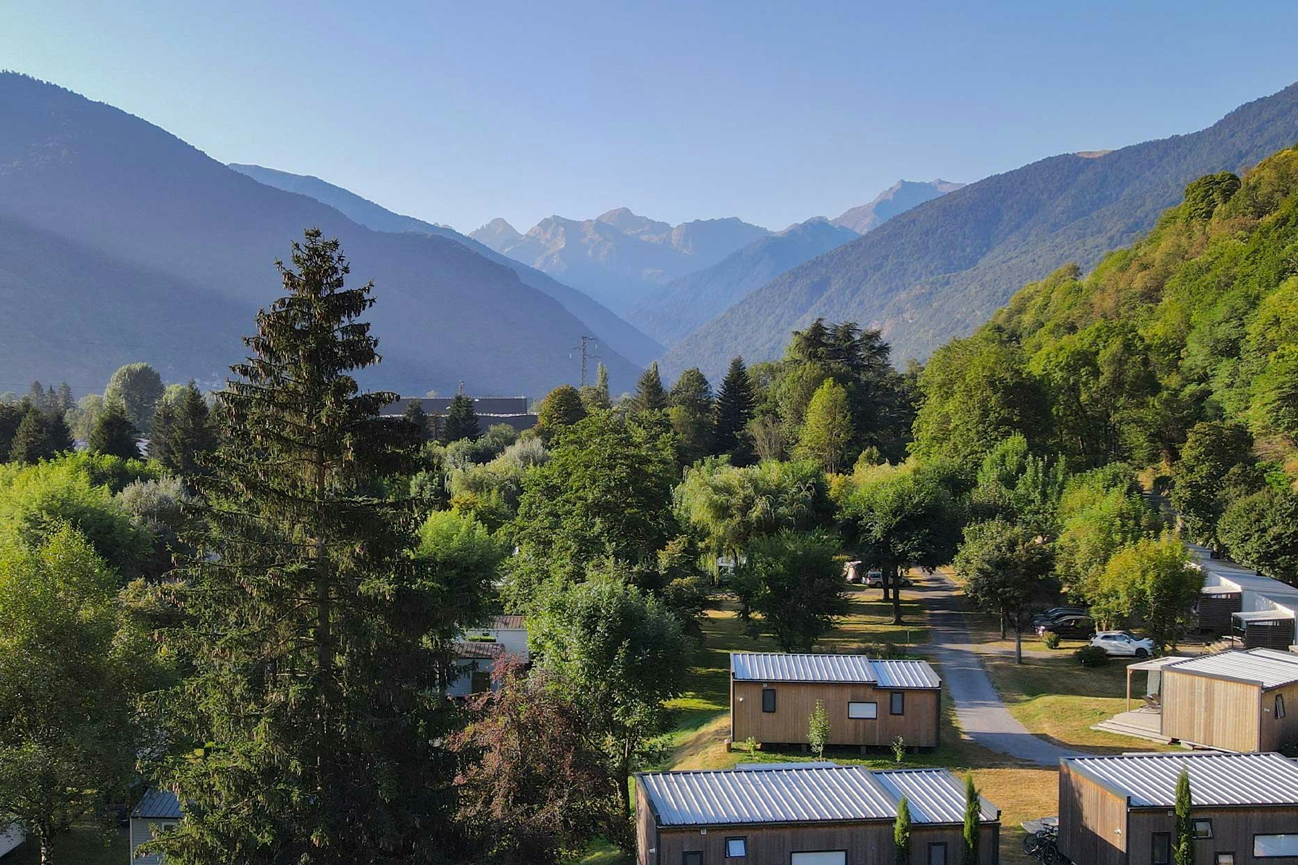 Camping Pradelongue  - Luftaufnahme des Campingplatzes