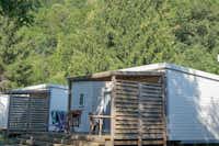 Camping Pradelongue - Mobilheime auf dem Campingplatz