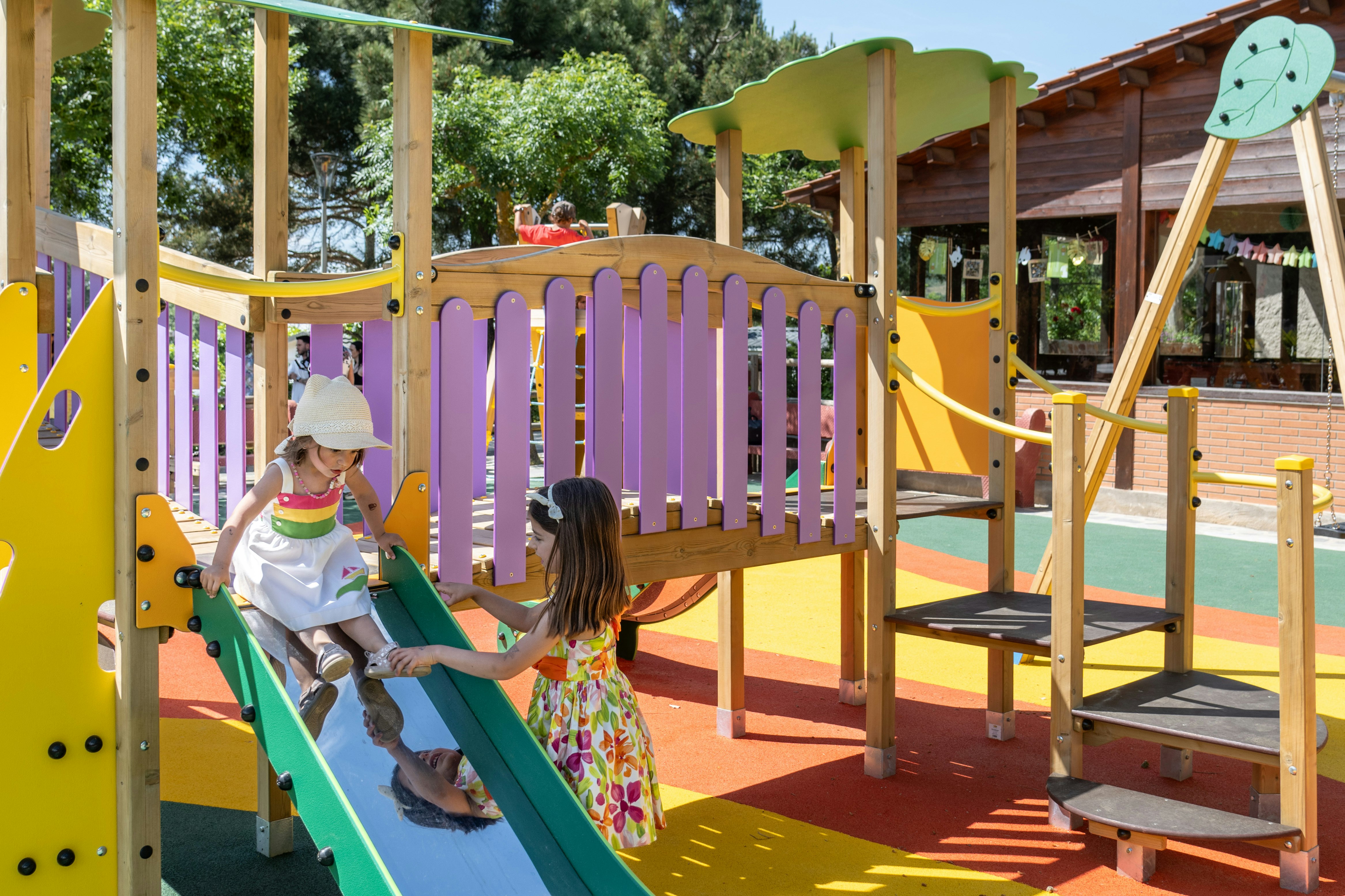 Camping Prades Park Spielplatz auf dem Campingplatz