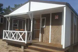 Camping Praia da Barra - Mobilheim vom Campingplatz mit Veranda