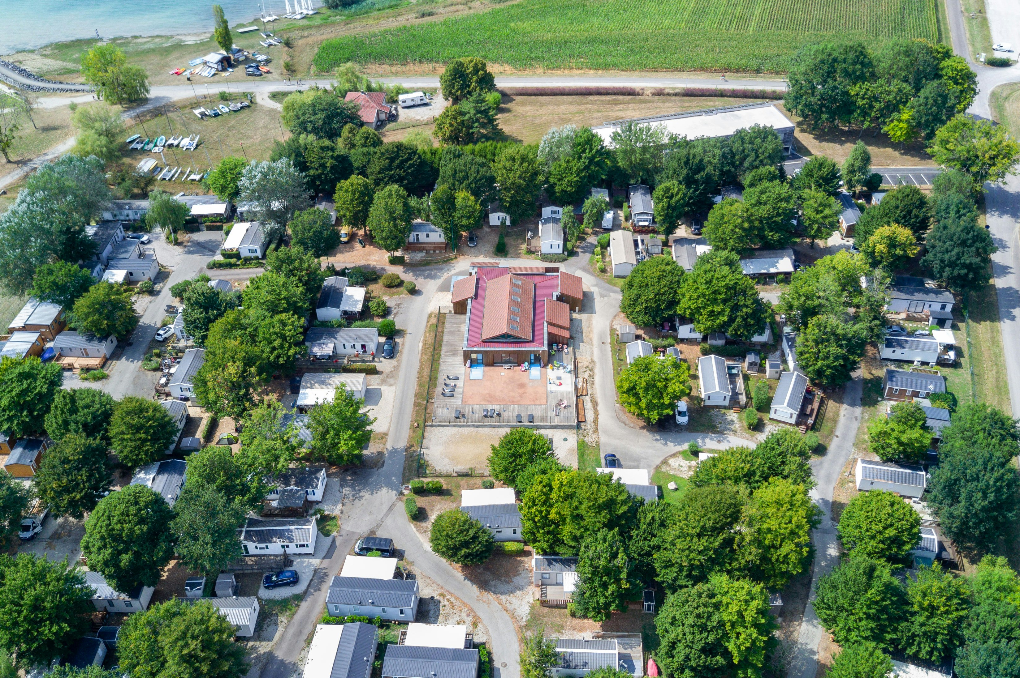 Camping Presqu'île de Champaubert  - Campingplatz aus der Vogelperspektive