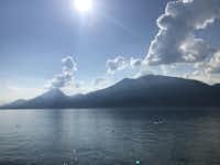 Camping Primavera -  Blick  auf den Garda See 