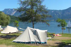 Camping Punta Indiani - Zeltplatz vom Campingplatz im Grünen mit direktem Zugang zum Caldonazzosee