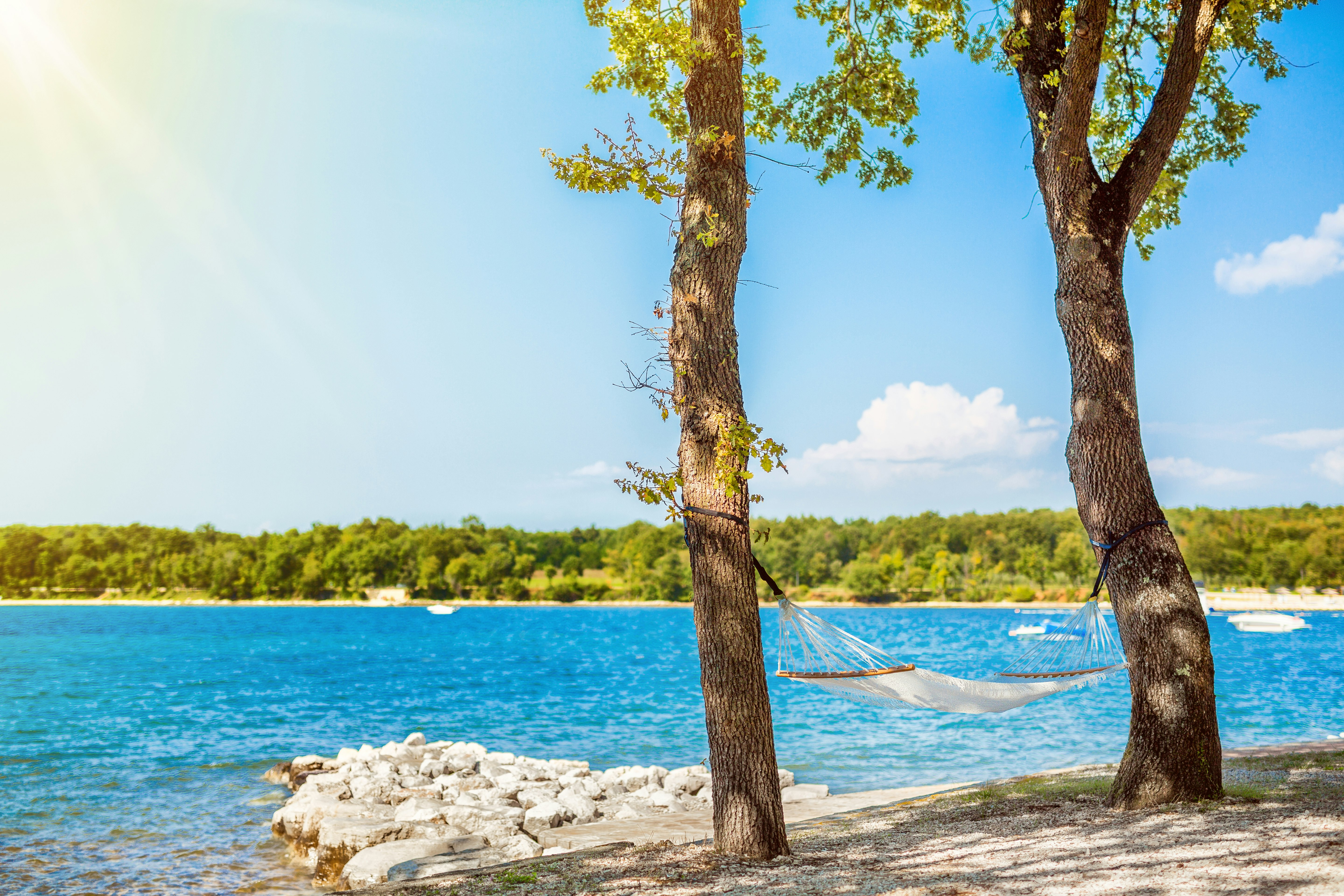 Camping Puntica - Hängematte am Strand