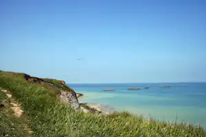 Camping Reine Mathilde - Blick auf die Küste am Campingplatz