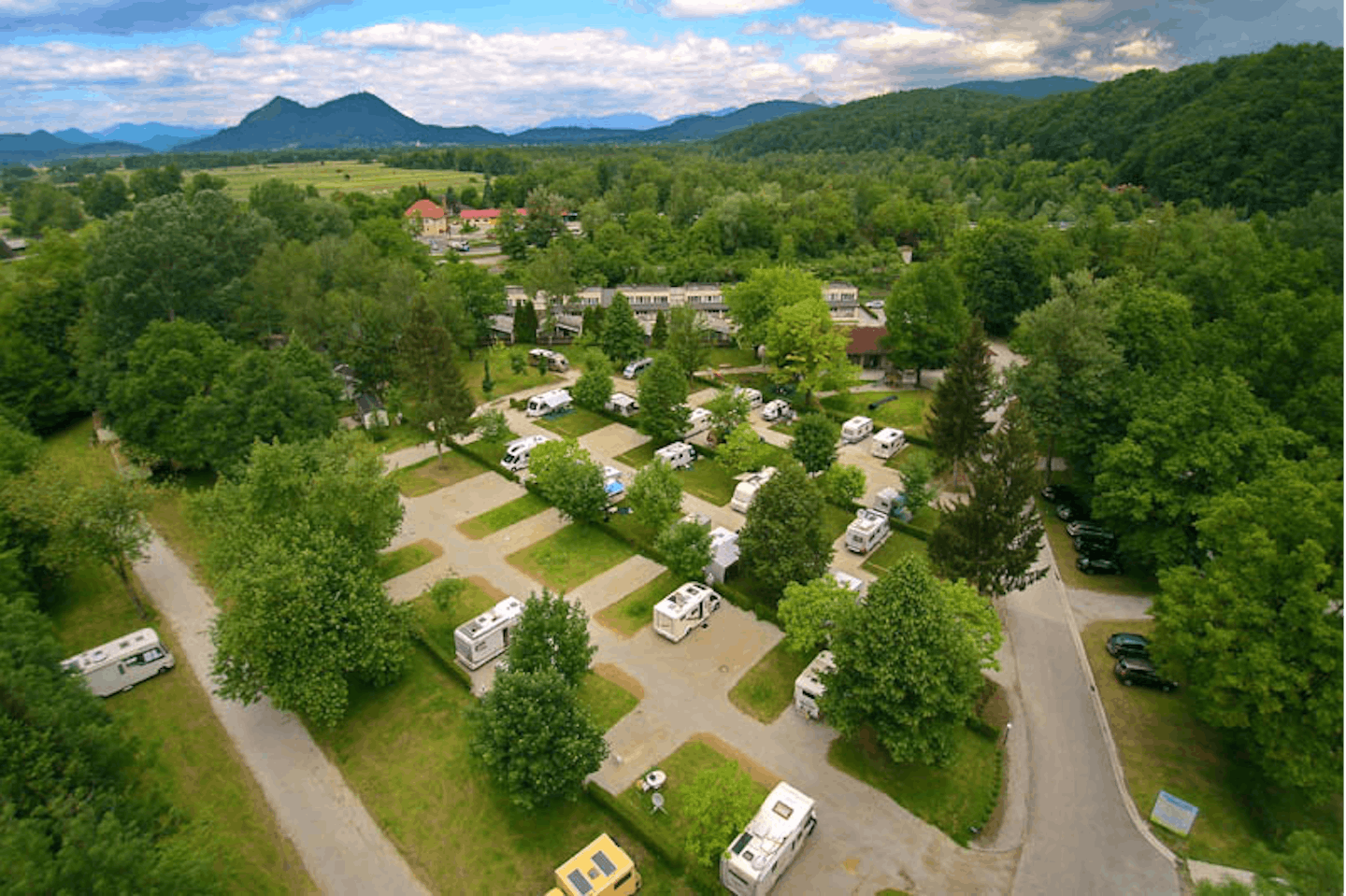 Camping Resort Ljubljana  - Luftaufnahme des Campingplatzes