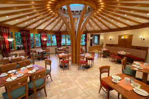 Camping Riedlhof - Innenansicht des Restaurants auf dem Campingplatz