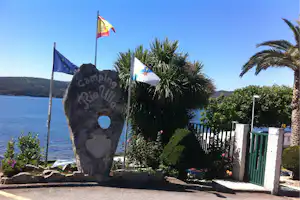 Camping Rio Ulla - Einfahrt vom Campingplatz