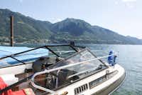 Camping Rivabella  - Bootsfahrt auf dem See Lago di Garlate am Campingplatz