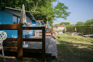 Camping River - Mobilheime mit Veranden auf dem Campingplatz