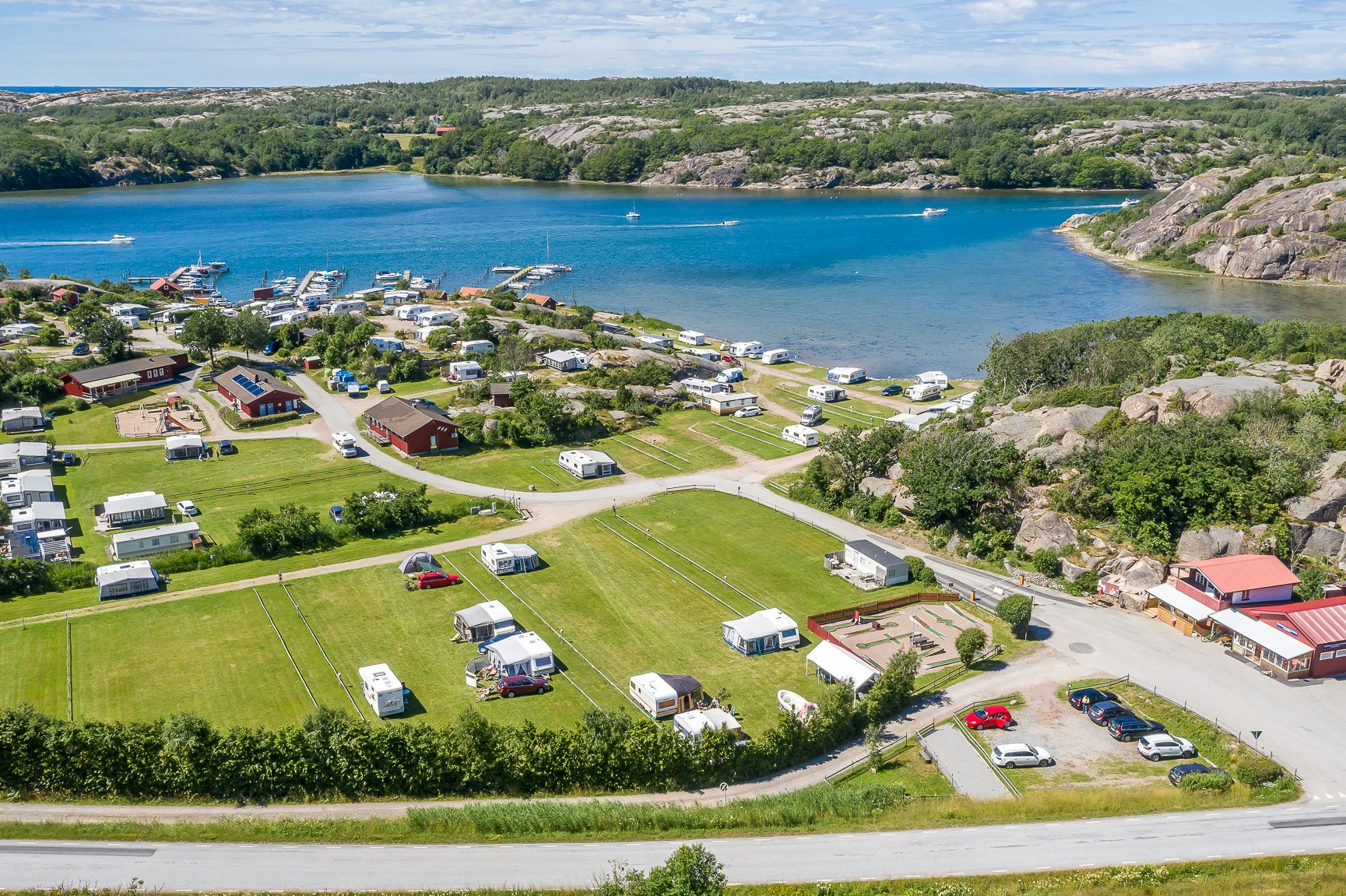 Camping Rörvik  - Campingplatz aus der Vogelperspektive