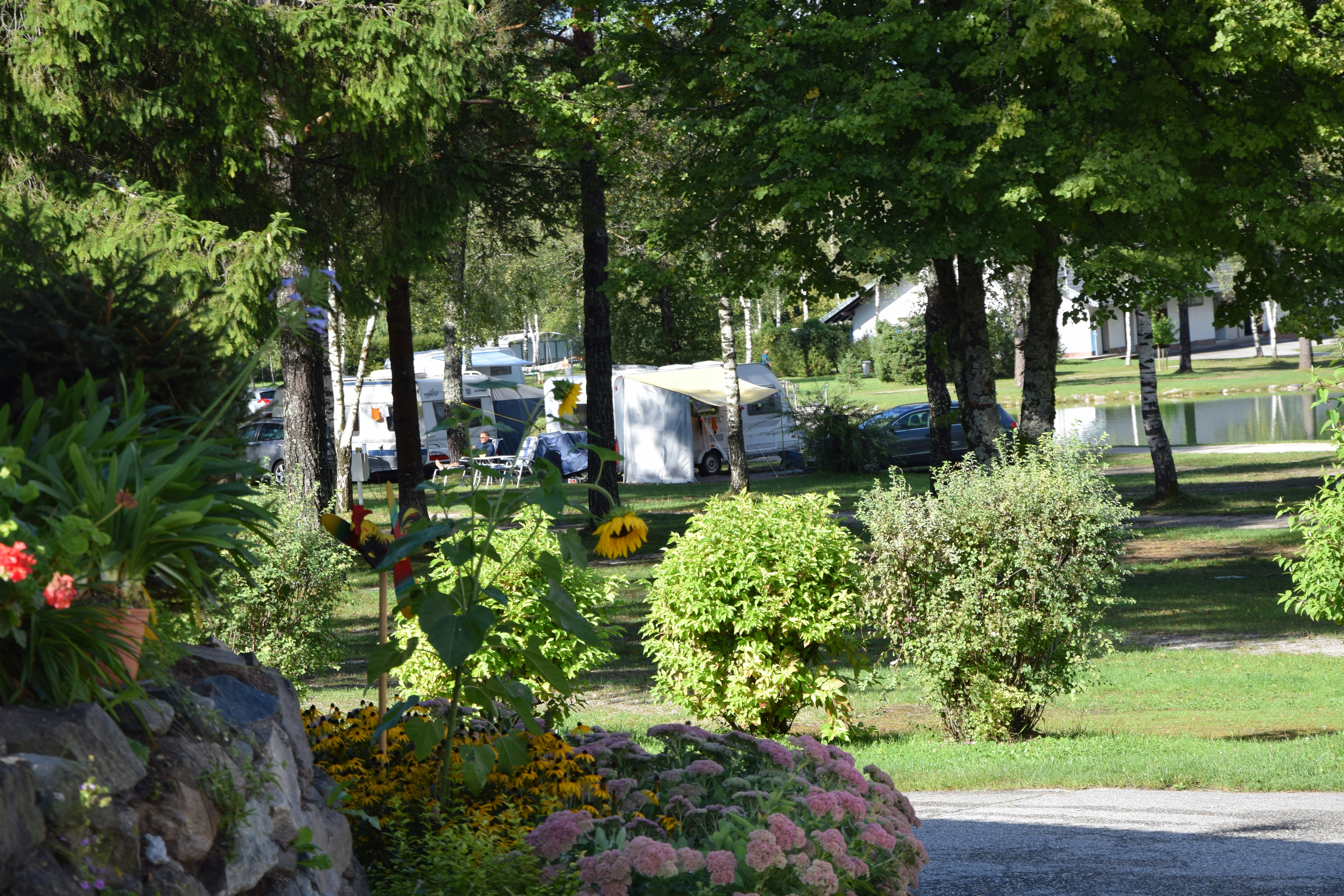Camping Rosental Rož - Standplatzwiese auf dem Campingplatz