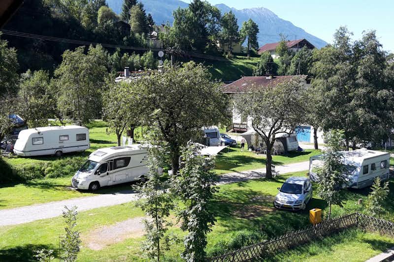 Camping Rossbach  -  Wohnwagen- und Zeltstellplatz vom Campingplatz in den Alpen