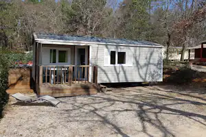 Camping Saint Sauvayre - Mobilheim auf dem Campingplatz