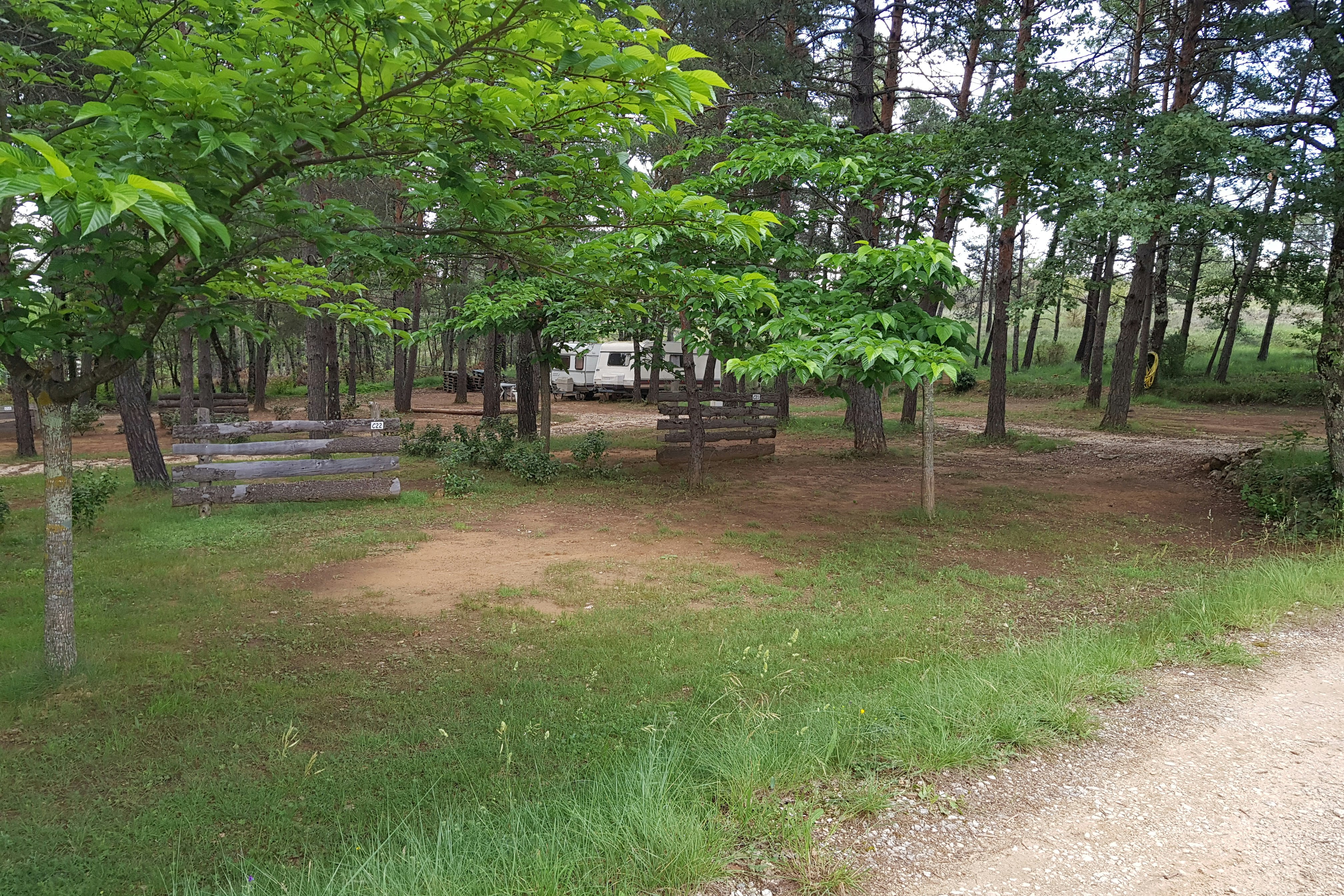 Camping Saint Sauvayre - Standplätze auf dem Campingplatz