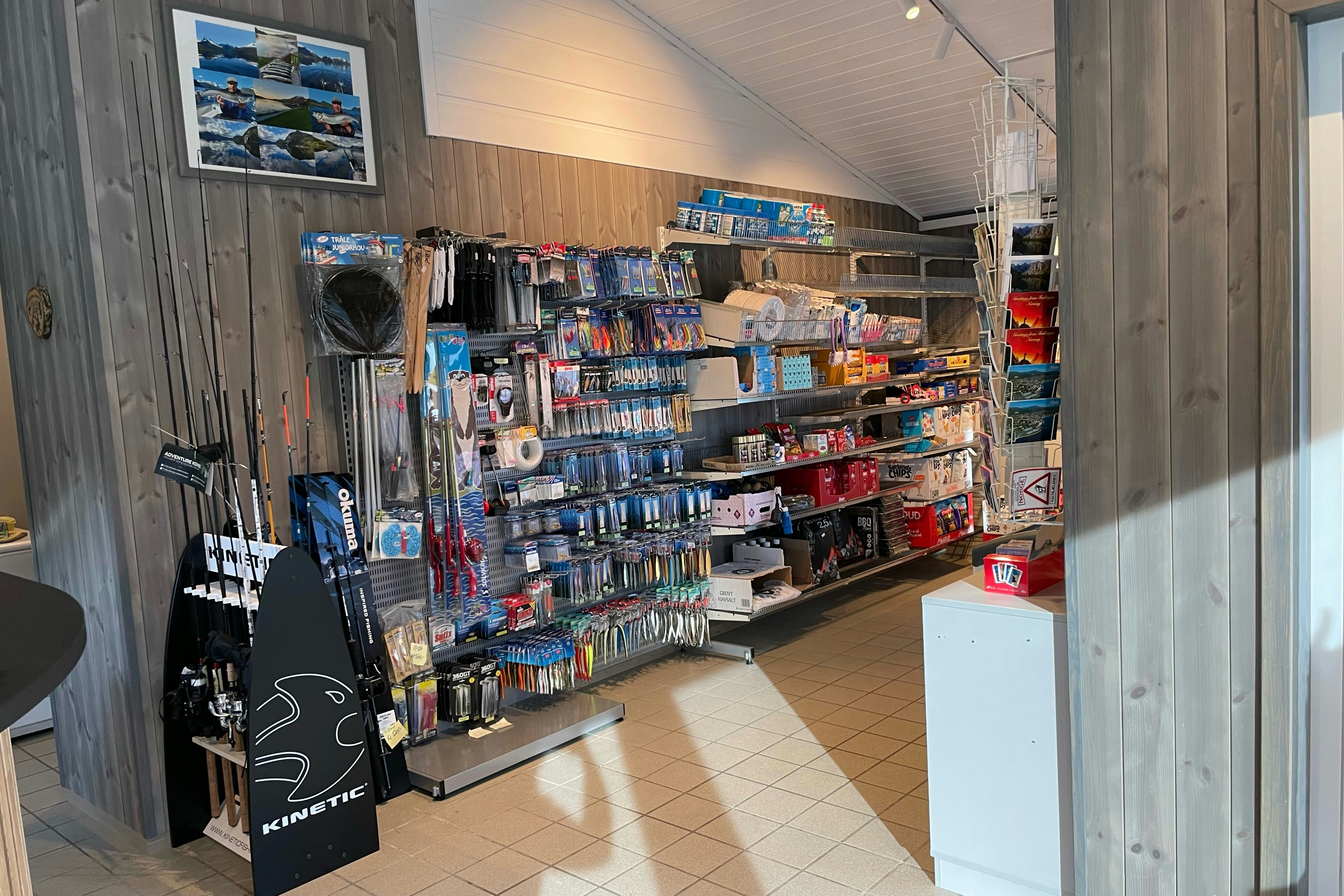 Saltkjelsnes Camping  Camping Saltkjelsnes - Shop für Angelbedarf auf dem Campingplatz