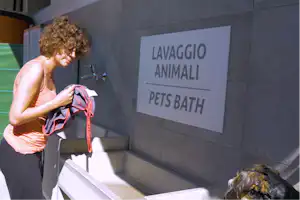 Camping San Benedetto - Badestelle für Hunde auf dem Campingplatz