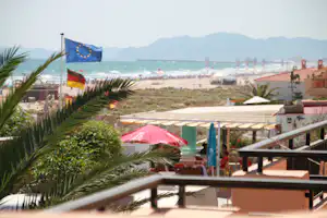 Camping San Vicente - Blick vom Campingplatz auf das Mittelmeer
