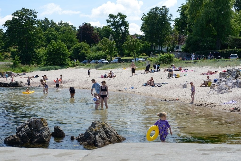 Camping Sandkås - Badestrand auf dem Campingplatz