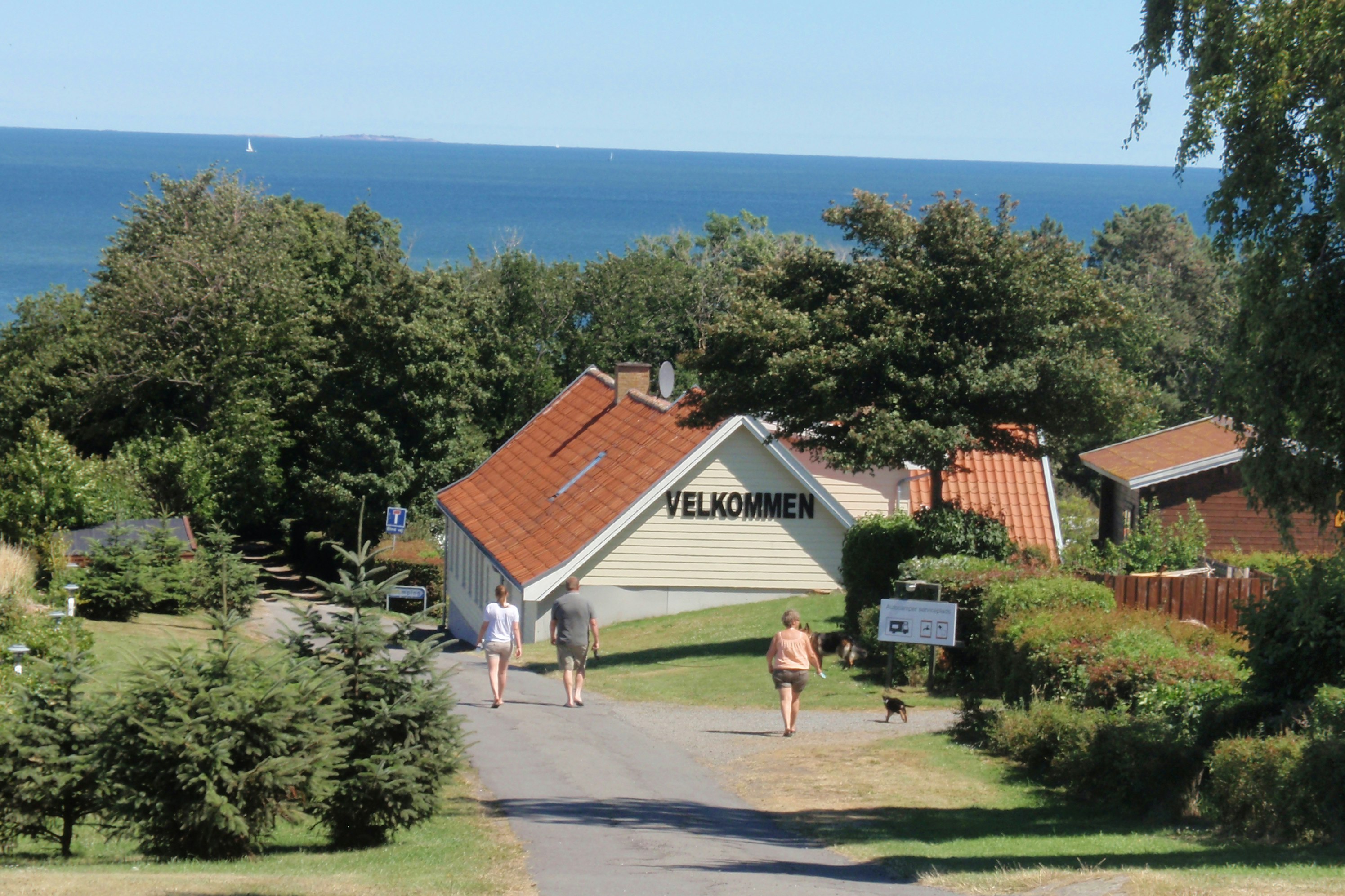 Camping Sandkås - Einfahrt des Campingplatzes