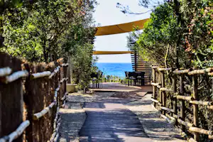 Camping Santapomata - direkter Zugang zum Mittelmeer vom Campingplatz