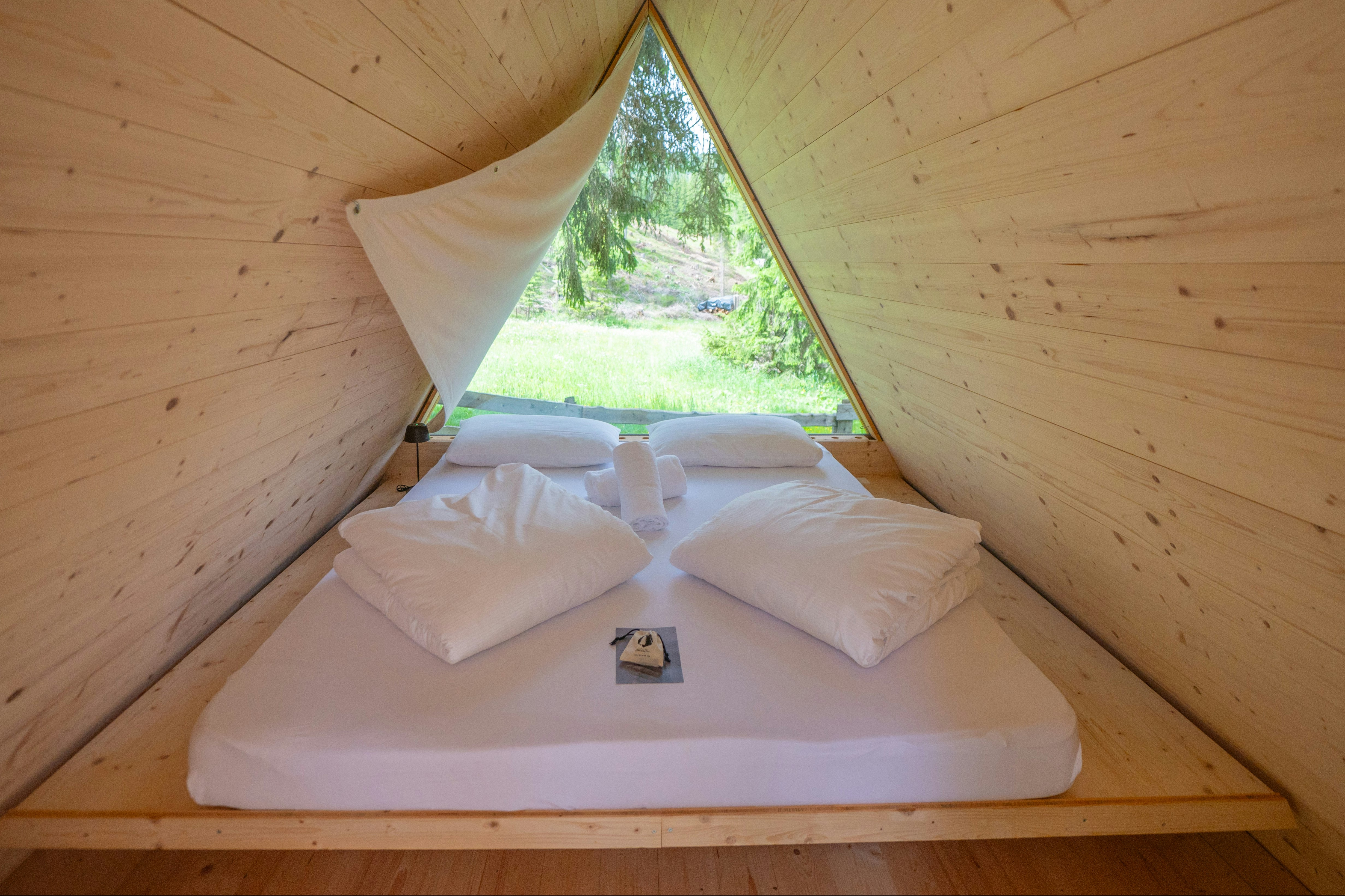 Camping Sass Dlacia - Innenansicht einer Mietunterkunft auf dem Campingplatz