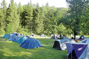 Camping Schatzlmühle - Zeltplatz vom Campingplatz auf grüner Wiese