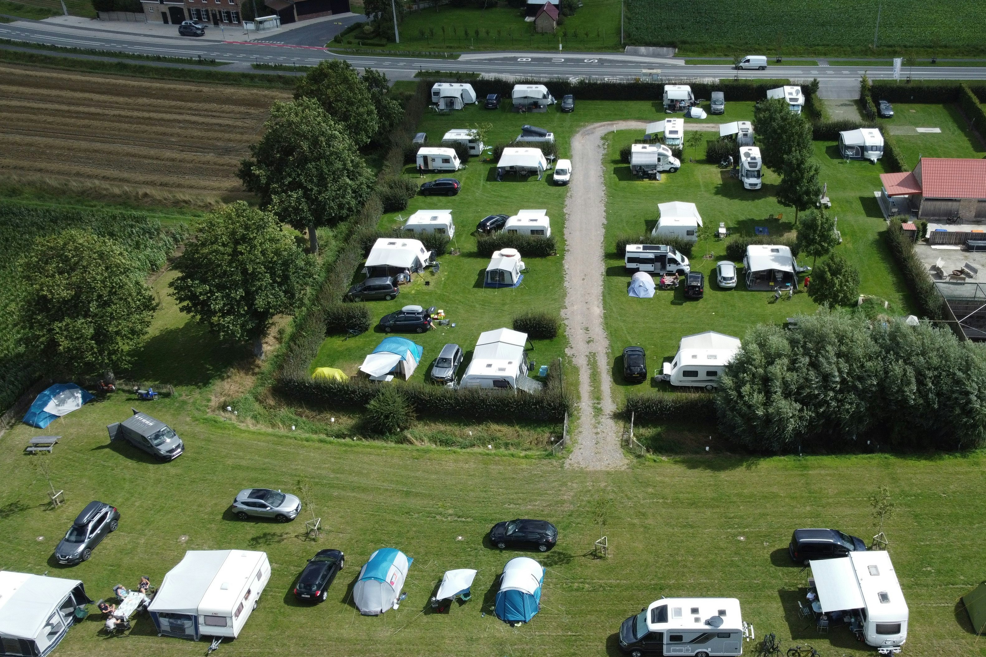 Camping Scheibeekhoeve  - Campingplatz aus der Vogelperspektive
