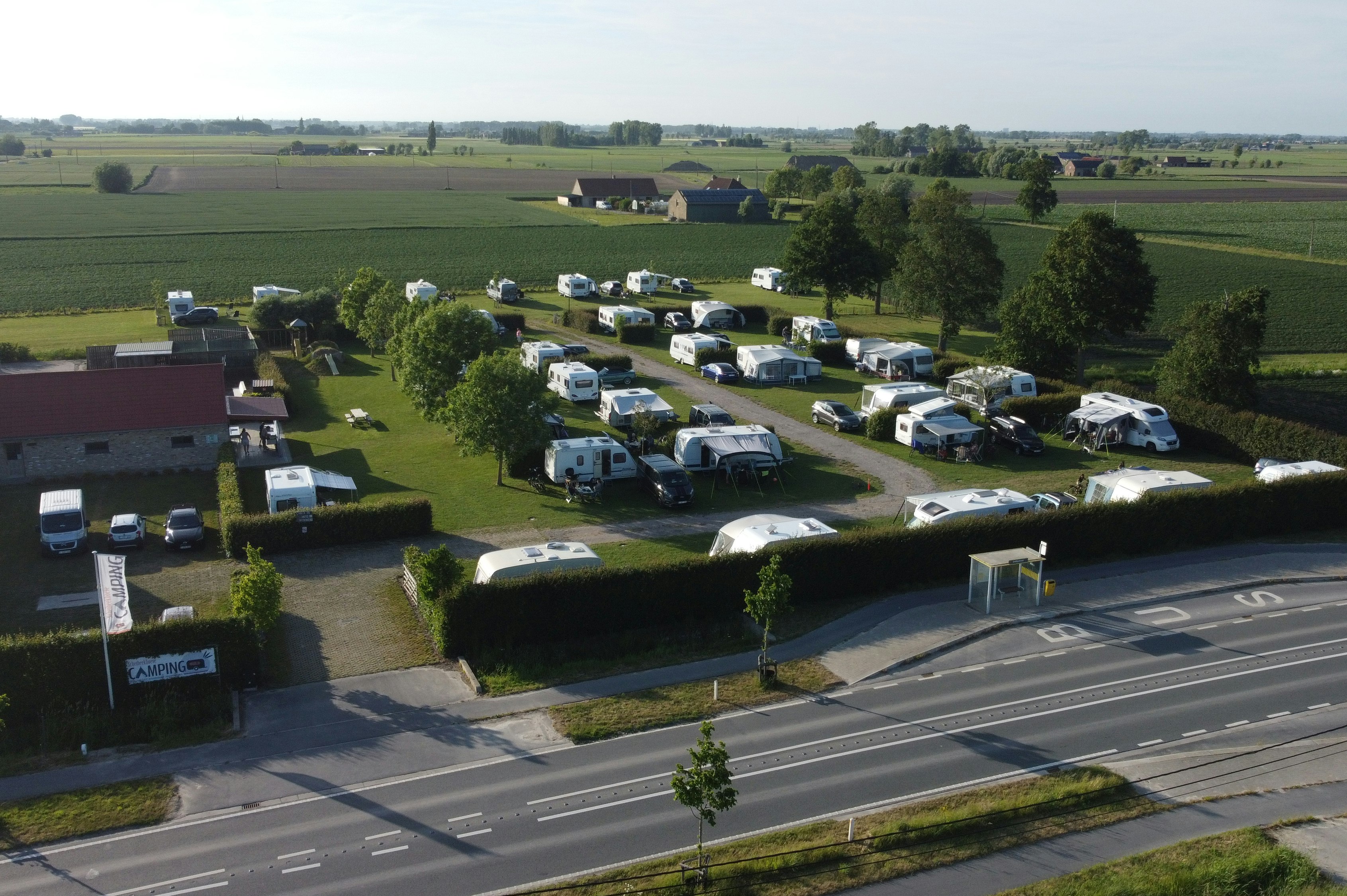 Camping Scheibeekhoeve  - Luftaufnahme des Campingplatzes