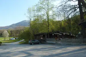 Camping Schloss Aigen - Eingang des Campingplatz