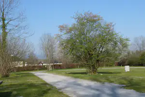 Camping Schloss Aigen - Leere Stellplätze auf dem Campingplatz