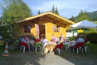 Camping Schönengrund  -  Restaurant vom Campingplatz mit Terrasse im Grünen