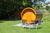 Camping Schwabenmühle - Campingfass auf dem Campingplatz