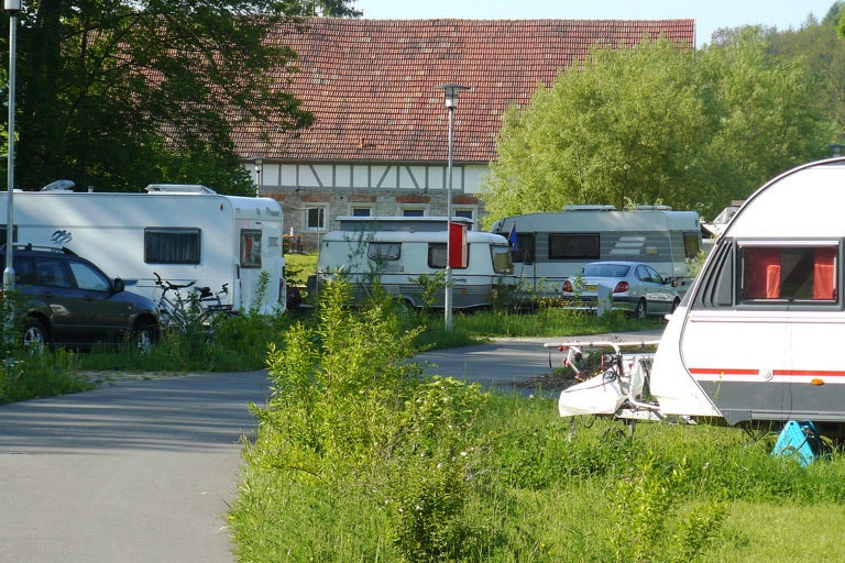Camping Schwabenmühle - Komfortstellplätze auf dem Campingplatz