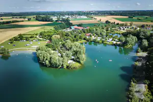 Camping Schwarzfelder Hof - Campingplatz am See aus der Vogelperspektive