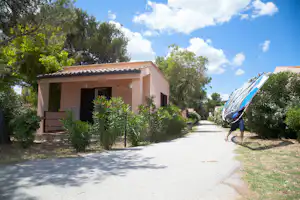 Camping Scialmarino - Mobilheim vom Campingplatz mit Veranda