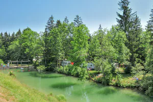 Camping Seemühle - Blick auf den Fluss am Campingplatz