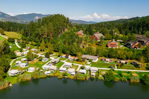 Camping Maltschacher Seewirt Camping Seewirt - Blick auf drn Campingplatz aus der Vogelperspektive