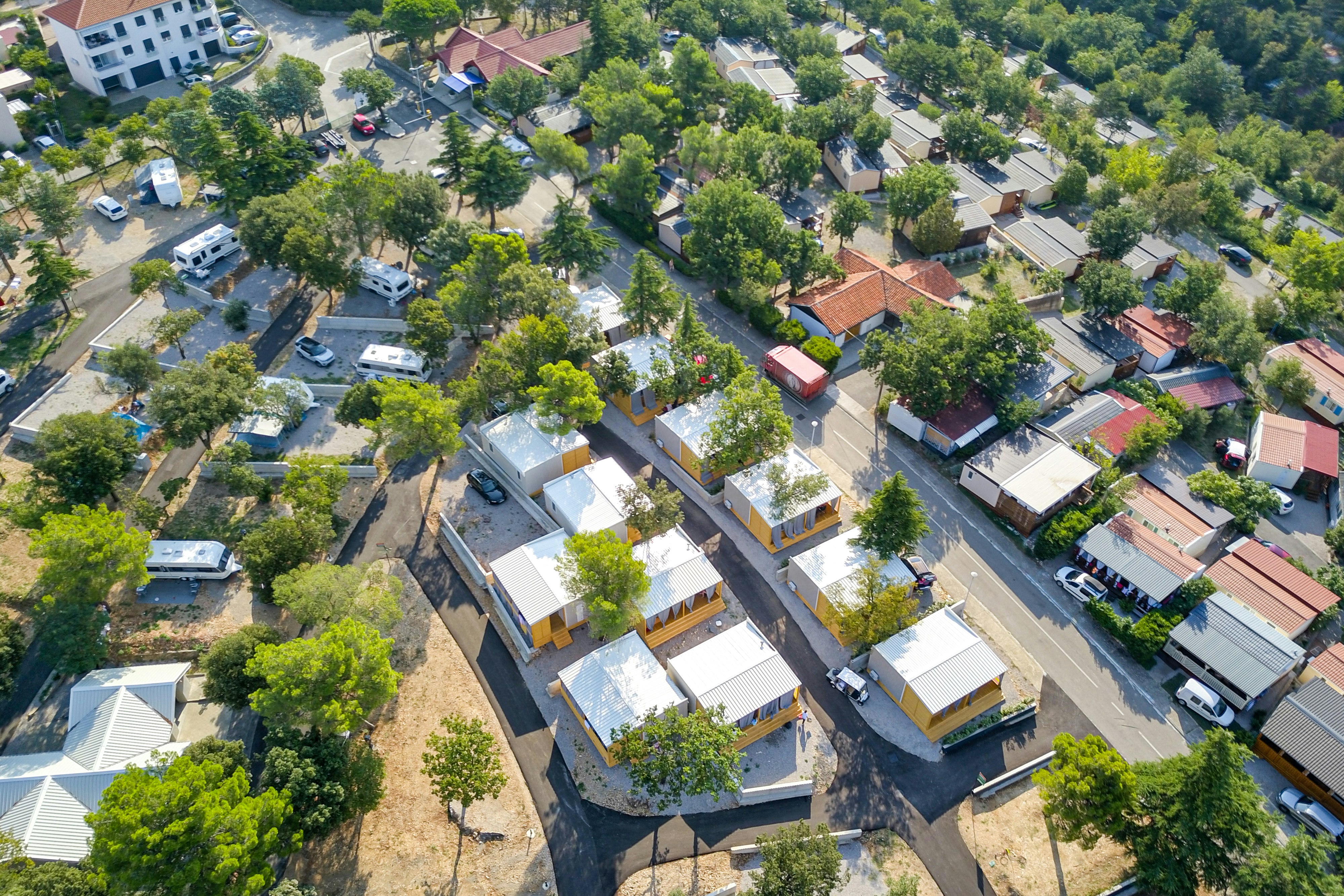 Elements Camping Selce  - Campingplatz aus der Vogelperspektive