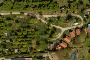 Camping Sibiu Ananas - Campingplatz aus der Vogelperspektive
